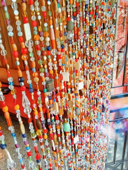 Mixed Beads Colorful Texas Curtain