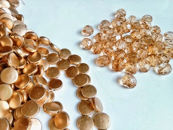 Gold Beads Curtains Room Dividers Decor