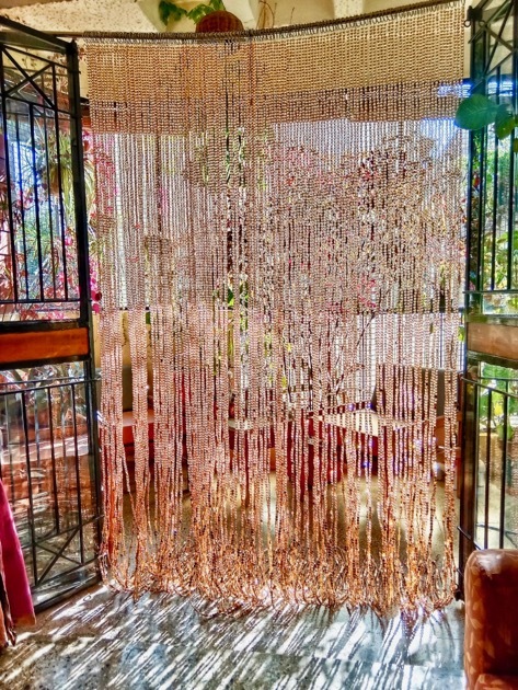 Spa Partition Screen Bead Curtain Room Divider