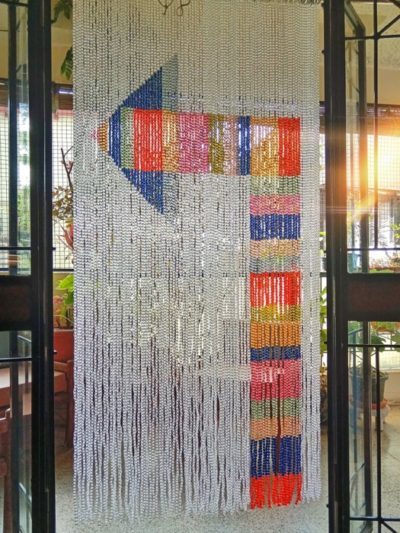 Pop Art Style Colorful Door Beads Curtain