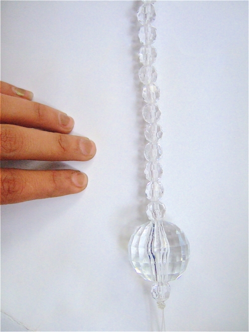 Bead Curtain Room Divider Crystal Chandelier