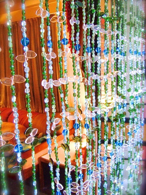 Glass Beads For Curtain As Room Partition