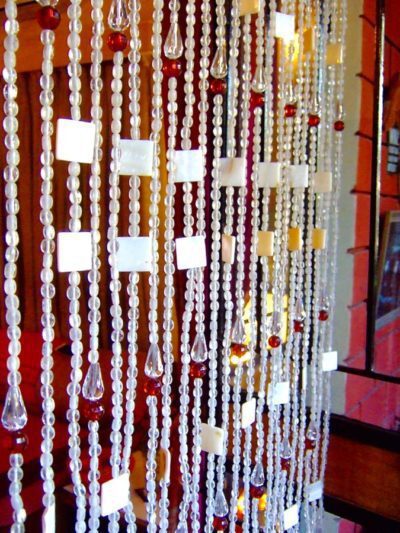 shell beads curtain for hotel lobby decor