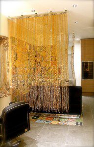 London Hair Parlor room partition screen