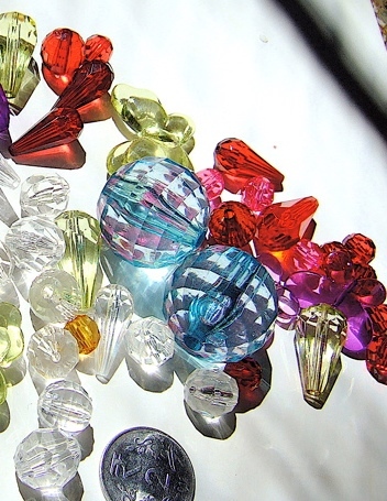 Colored Crystal Bead Curtain