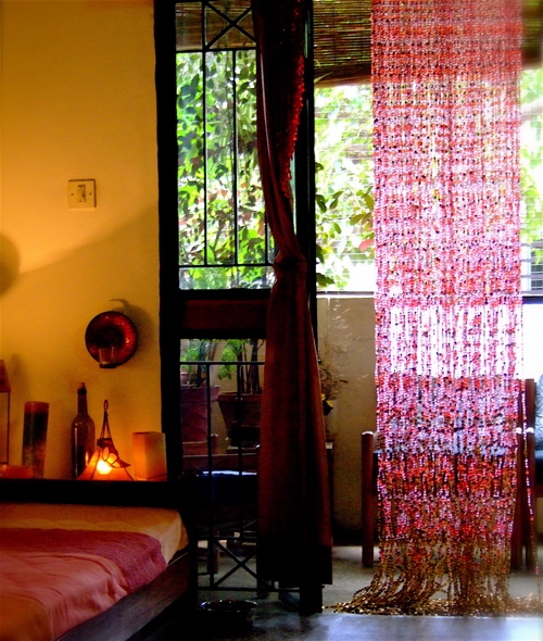 Pink Purple Colorful Door Beads Curtain Purple Pink Glass Beads Curtain