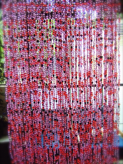 Pink Purple Colorful Door Beads Curtain Purple Pink Bead Curtain