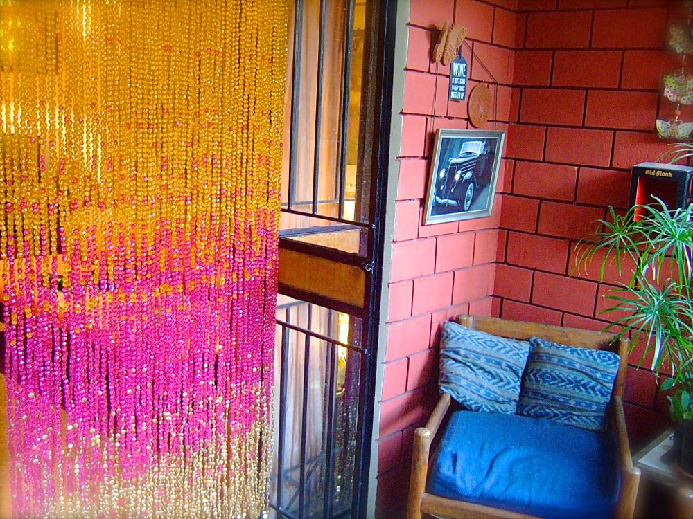 crystal colored bead curtain