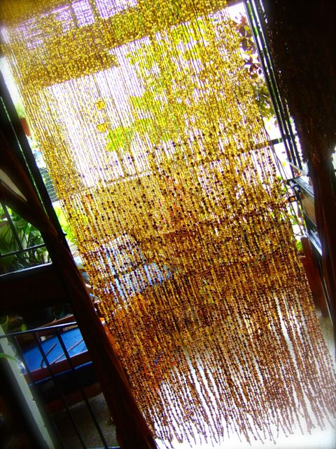 Hanging Sculpture Beaded Curtain