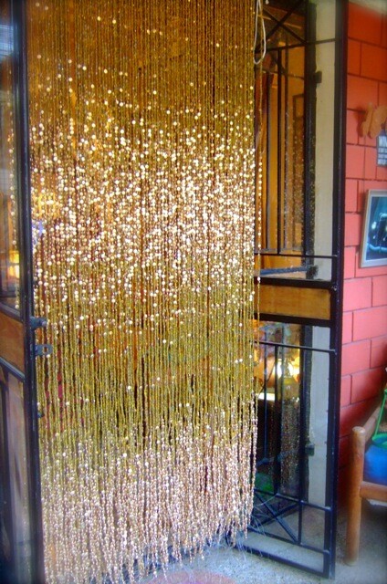 glass door bead curtain