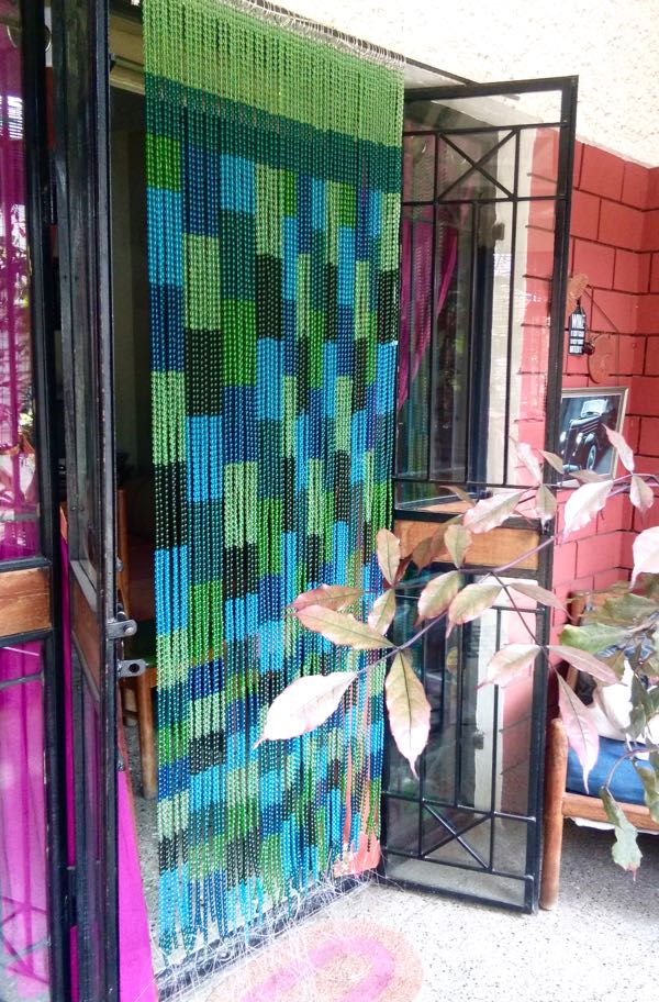 blue green glass beaded curtian interior decoration screen room divider