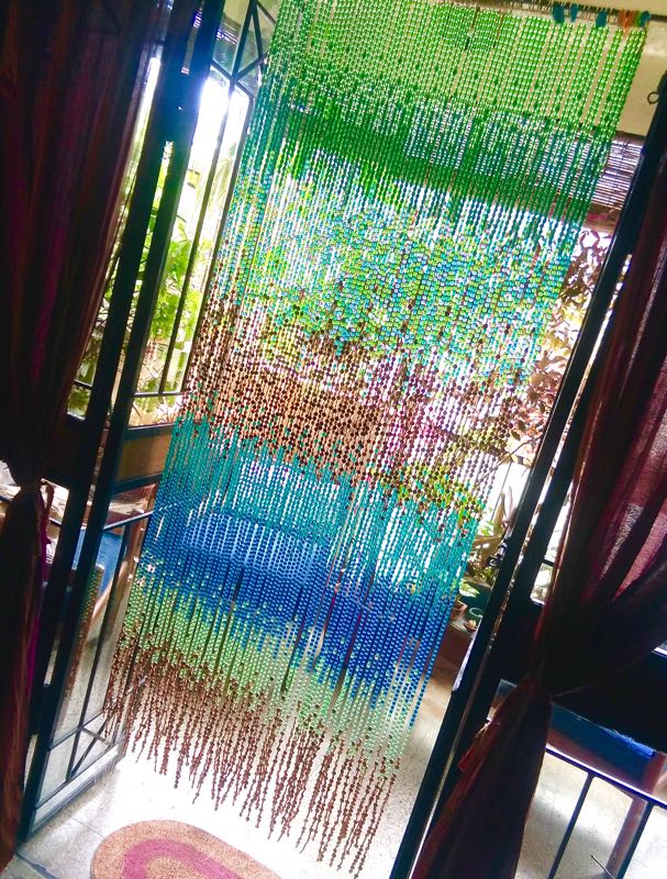 glass beaded curtain