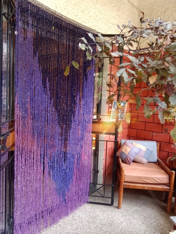 Navy Purple Door Bead Curtain Room Divider Ohio Usa
