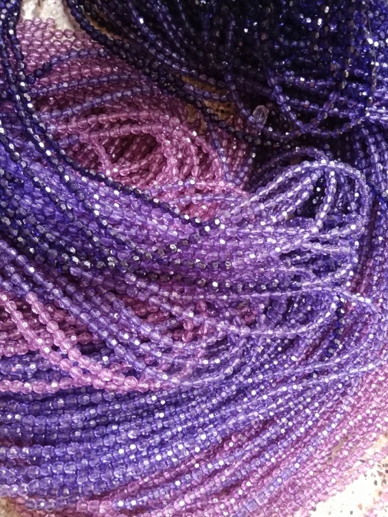 Ohio Usa Navy Purple Ombre Beaded Curtains